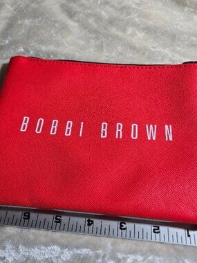 Bobbi Brown Red Lips Cosmetic Bag Makeup Pouch Zip Travel Organizer